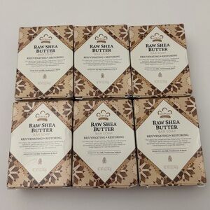 6x Nubian Heritage Raw Shea Butter Bar Soaps. 5 Oz Each